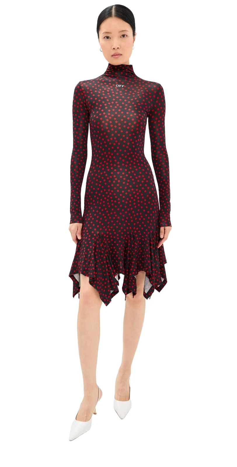 Off Stamp Dot Second Skin Mini Dress Off Stamp Dot Second Skin Mini Dress