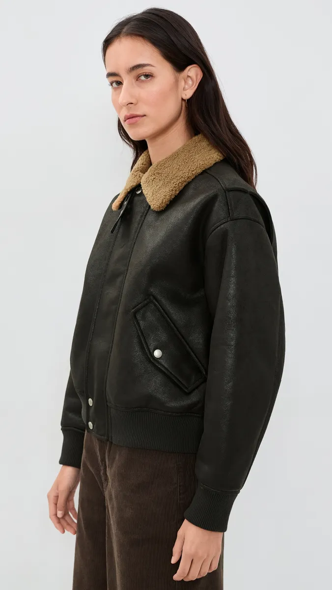 Dunst Aviator Faux Suede Jacket | Thumbnail 4 Dunst Aviator Faux Suede Jacket | Thumbnail 4