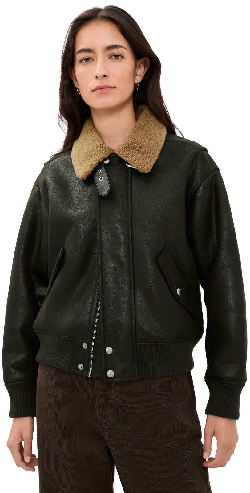 Dunst Aviator Faux Suede Jacket