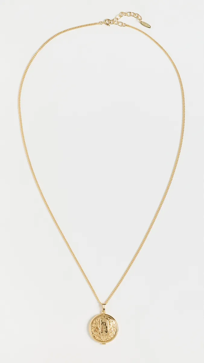 Logan Tay Gold Medallion Necklace | Thumbnail 4 Logan Tay Gold Medallion Necklace | Thumbnail 4