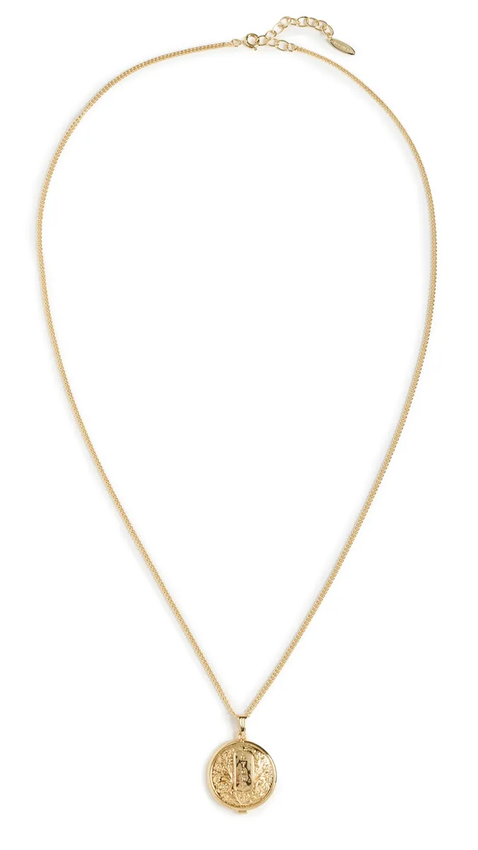 Logan Tay Gold Medallion Necklace | Thumbnail 6 Logan Tay Gold Medallion Necklace | Thumbnail 6