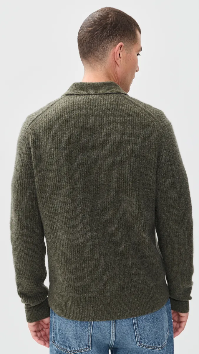 Alex Mill Carl Polo Cashmere Sweater | Thumbnail 3 Alex Mill Carl Polo Cashmere Sweater | Thumbnail 3