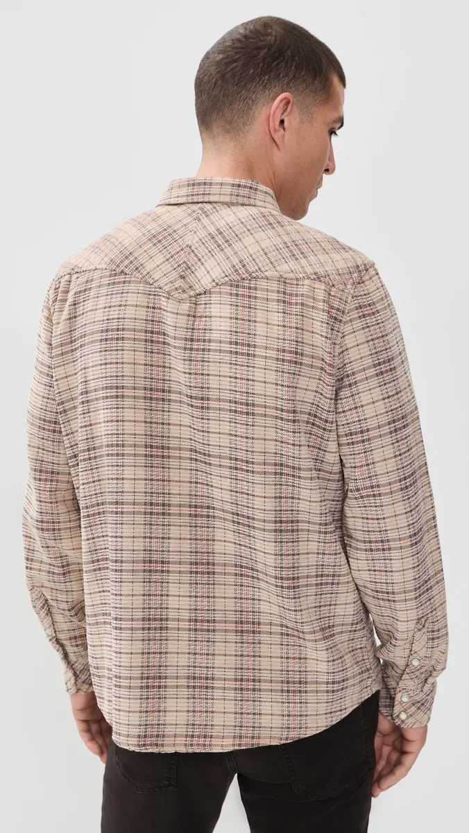 Marine Layer Plaid Snap Shirt | Thumbnail 3 Marine Layer Plaid Snap Shirt | Thumbnail 3
