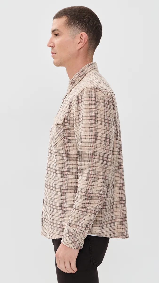Marine Layer Plaid Snap Shirt | Thumbnail 4 Marine Layer Plaid Snap Shirt | Thumbnail 4