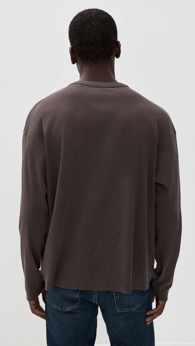 Frame Long Sleeve Henley Shirt | Thumbnail 3 Frame Long Sleeve Henley Shirt | Thumbnail 3