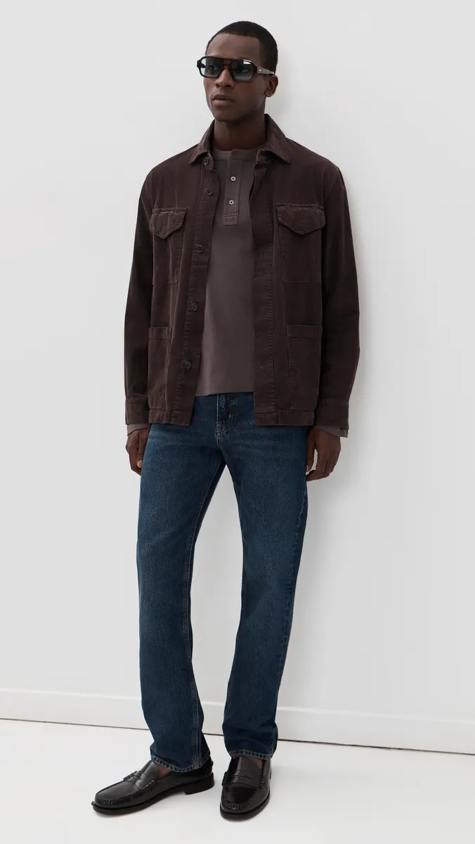 Frame Long Sleeve Henley Shirt | Thumbnail 5 Frame Long Sleeve Henley Shirt | Thumbnail 5