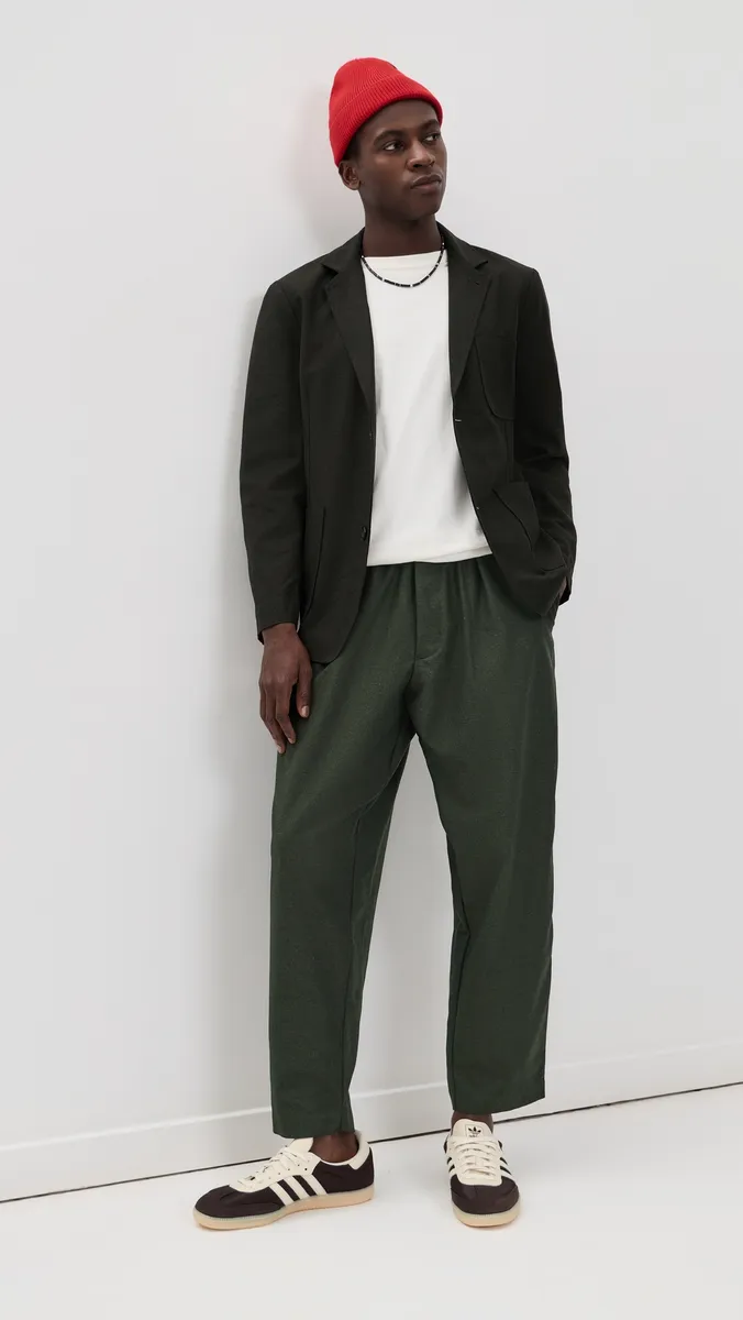 UNIVERSAL WORKS Tweed Track Pleated Pants | Thumbnail 5