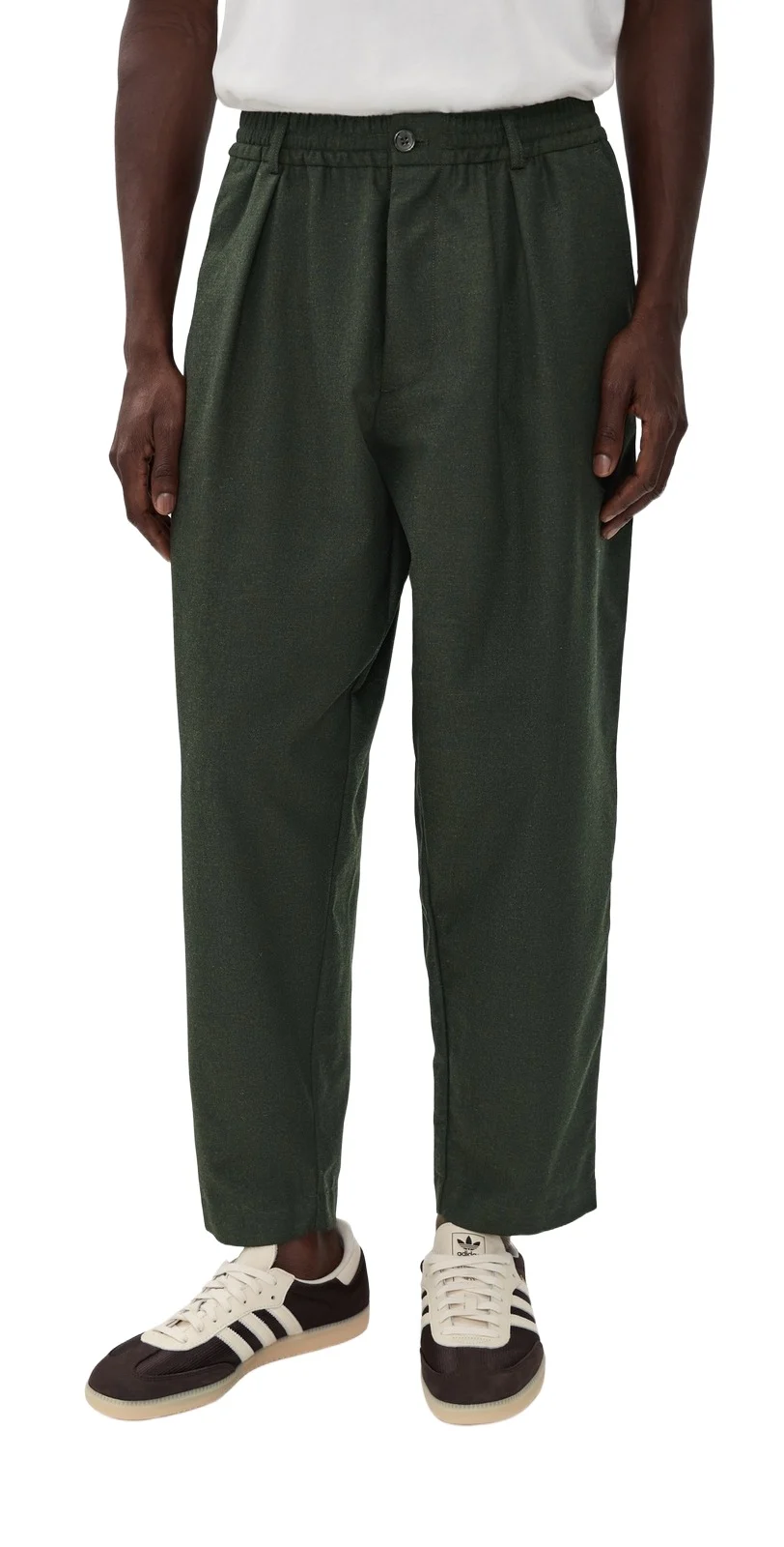 UNIVERSAL WORKS Tweed Track Pleated Pants