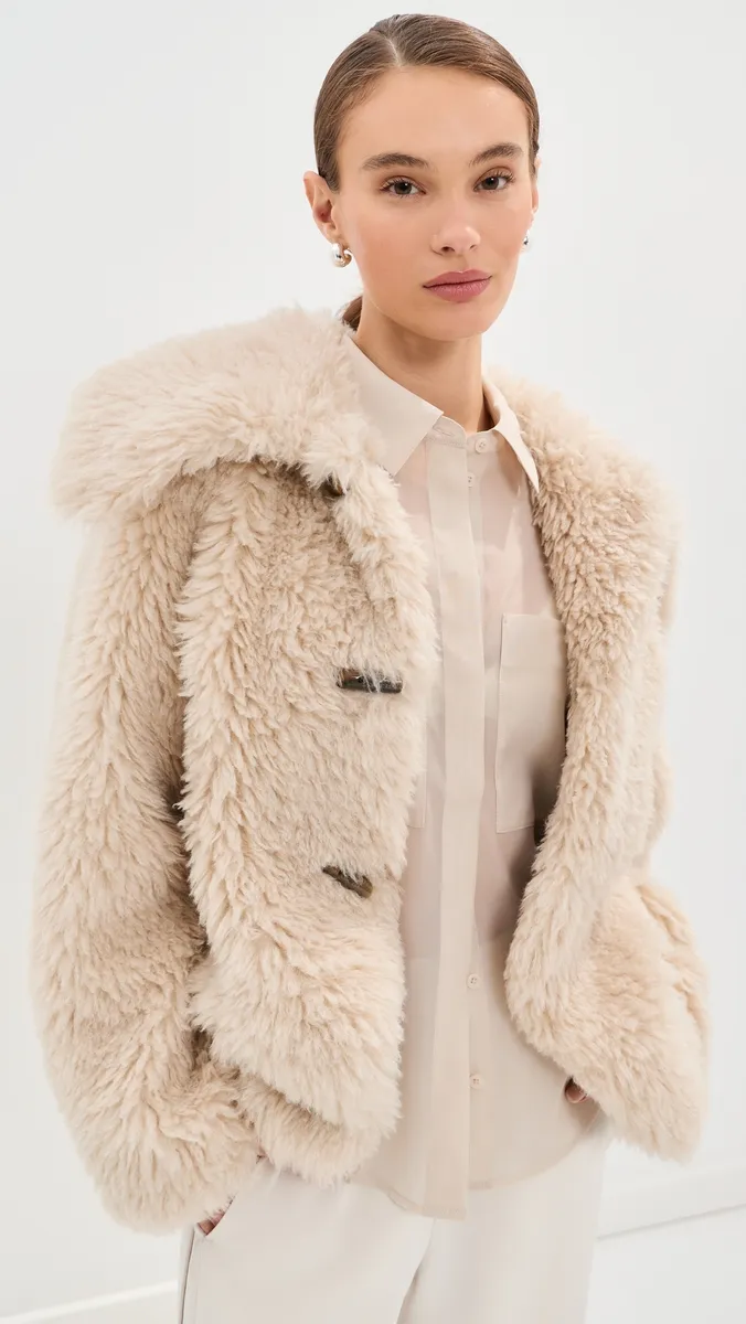 LE BOP Caitlin Faux Shearling Coat | Thumbnail 2 LE BOP Caitlin Faux Shearling Coat | Thumbnail 2