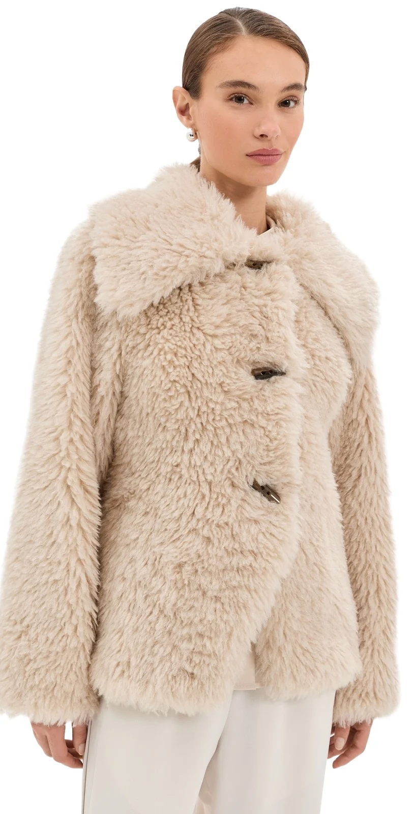 LE BOP Caitlin Faux Shearling Coat