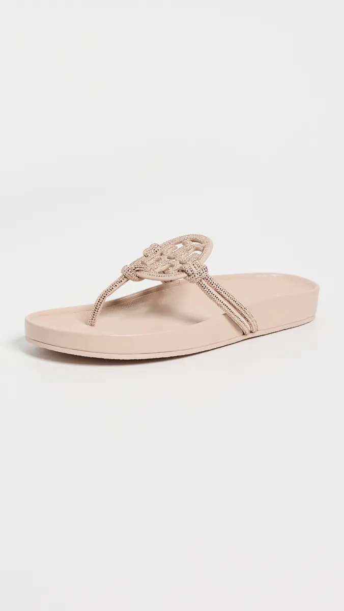 Tory Burch Miller Cloud Knotted Pave Sandals | Thumbnail 2 Tory Burch Miller Cloud Knotted Pave Sandals | Thumbnail 2