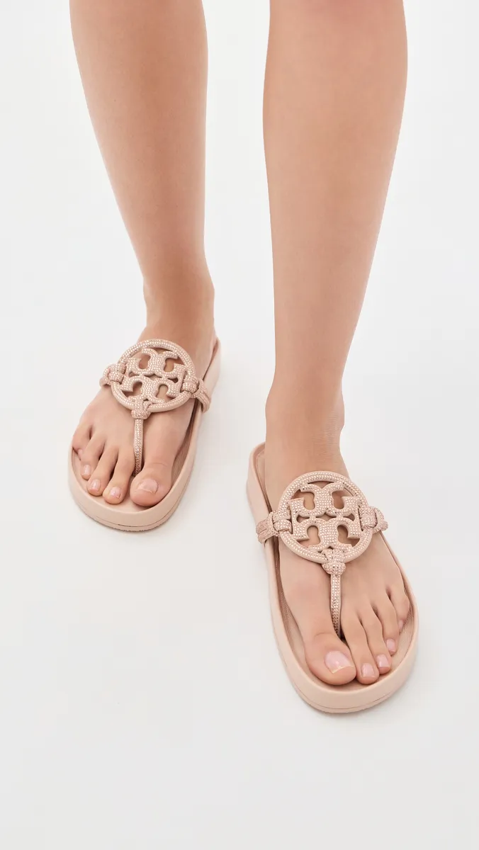 Tory Burch Miller Cloud Knotted Pave Sandals | Thumbnail 3 Tory Burch Miller Cloud Knotted Pave Sandals | Thumbnail 3