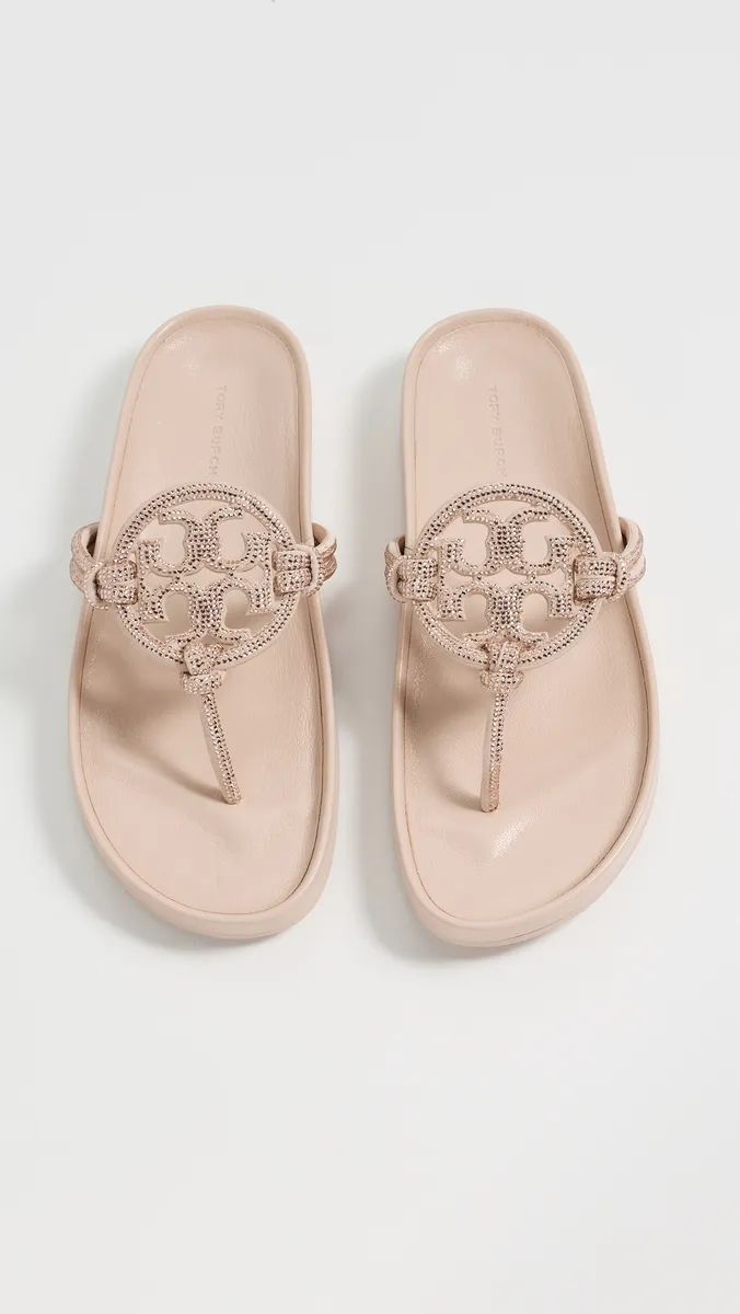 Tory Burch Miller Cloud Knotted Pave Sandals | Thumbnail 5 Tory Burch Miller Cloud Knotted Pave Sandals | Thumbnail 5