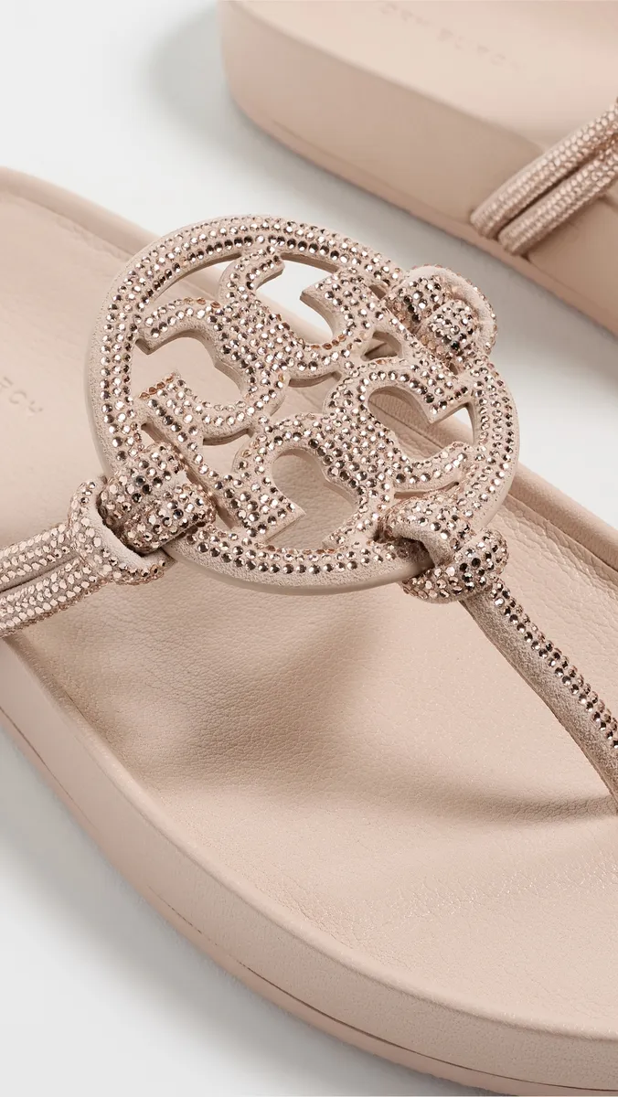Tory Burch Miller Cloud Knotted Pave Sandals | Thumbnail 6 Tory Burch Miller Cloud Knotted Pave Sandals | Thumbnail 6