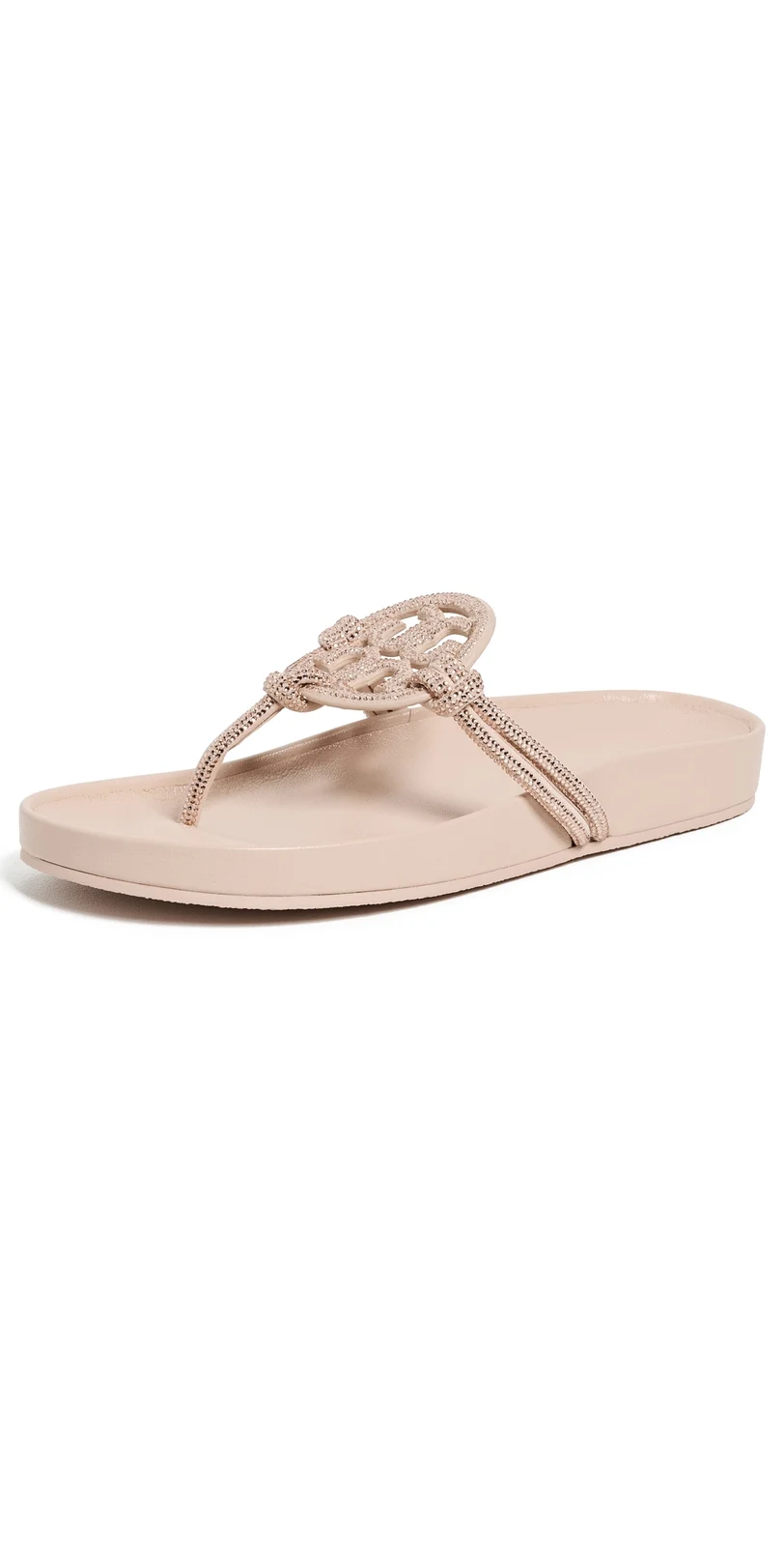Tory Burch Miller Cloud Knotted Pave Sandals