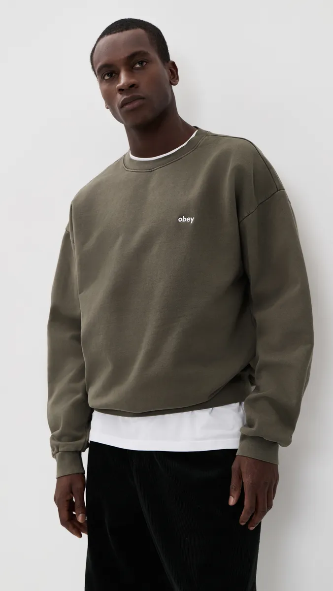 Obey Lowercase Pigment Crewneck Sweatshirt | Thumbnail 2