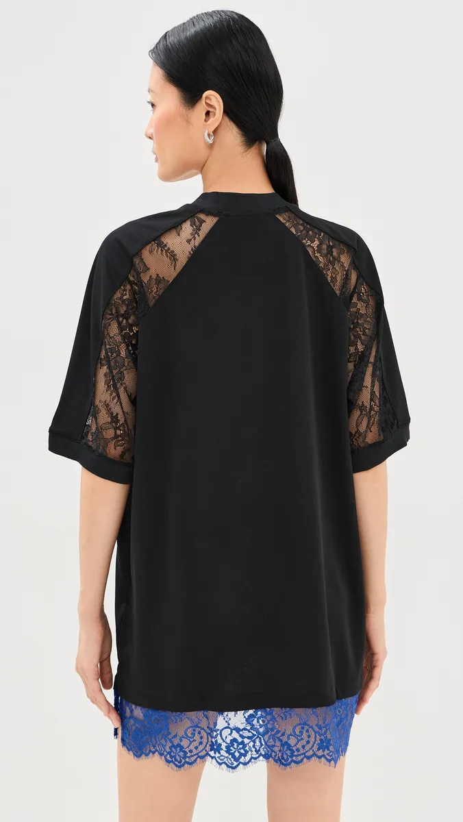 Off-White Lace Soccer T-Shirt Dress | Thumbnail 3 Off-White Lace Soccer T-Shirt Dress | Thumbnail 3