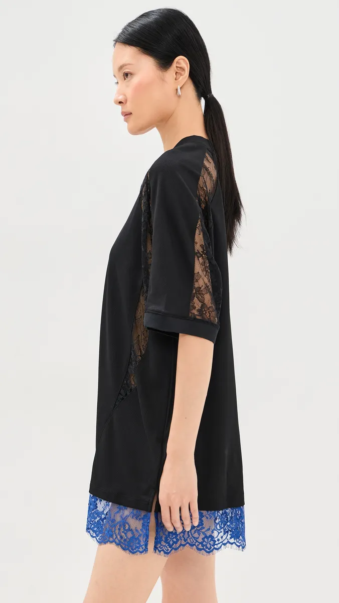 Off-White Lace Soccer T-Shirt Dress | Thumbnail 4 Off-White Lace Soccer T-Shirt Dress | Thumbnail 4