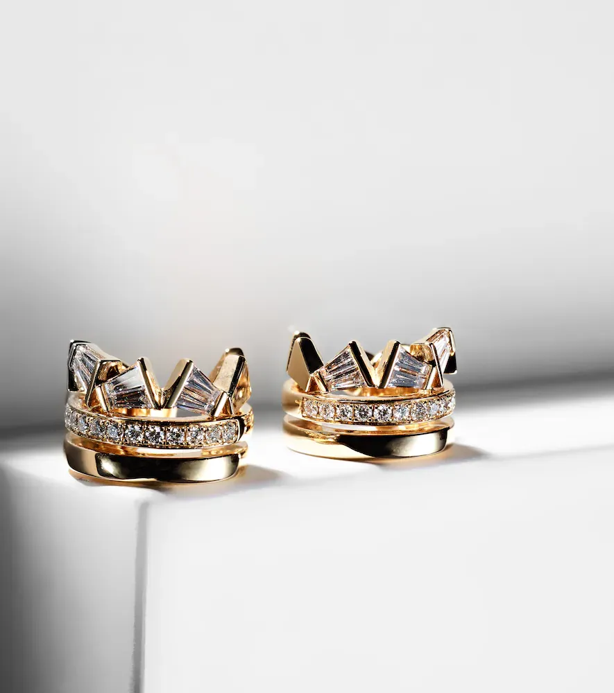 Bucherer Fine Jewellery Rock Diamonds 18kt gold earrings with diamonds | Thumbnail 5 Bucherer Fine Jewellery Rock Diamonds 18kt gold earrings with diamonds | Thumbnail 5