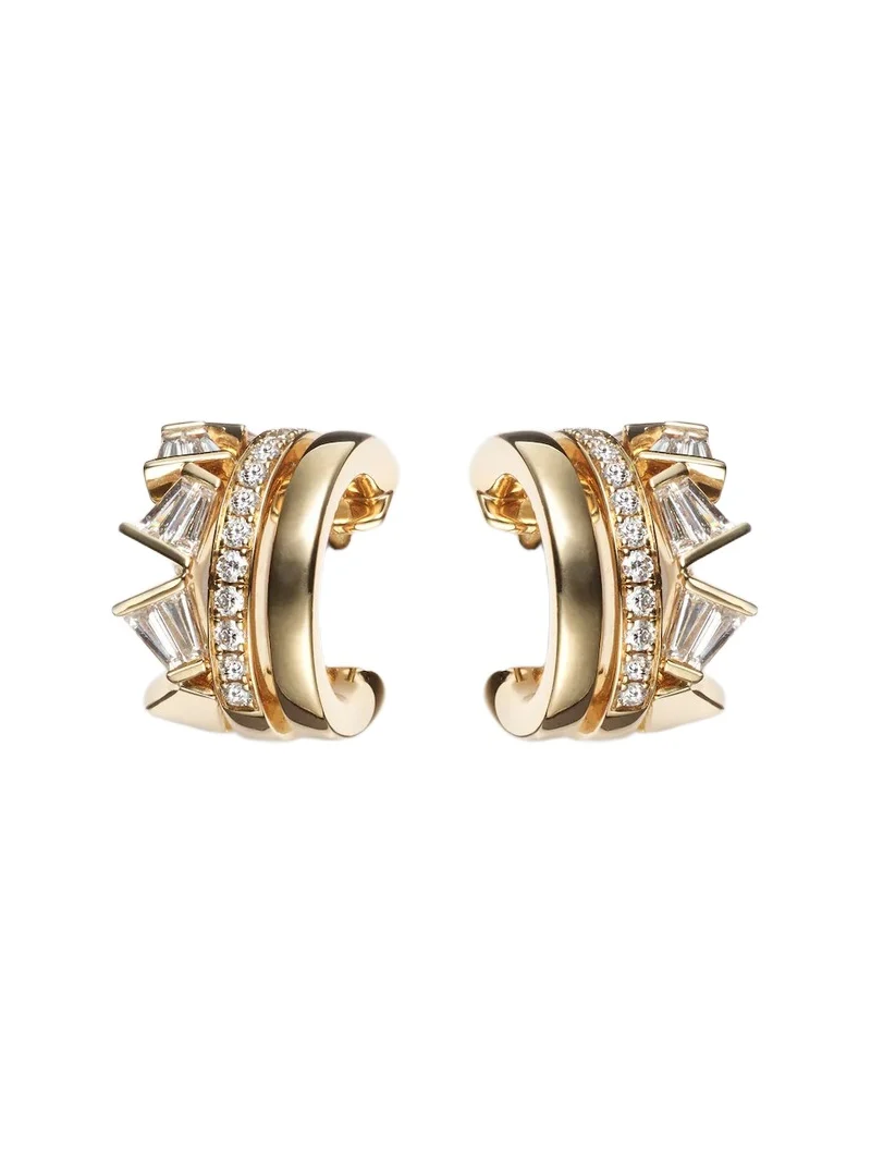 Bucherer Fine Jewellery Rock Diamonds 18kt gold earrings with diamonds
