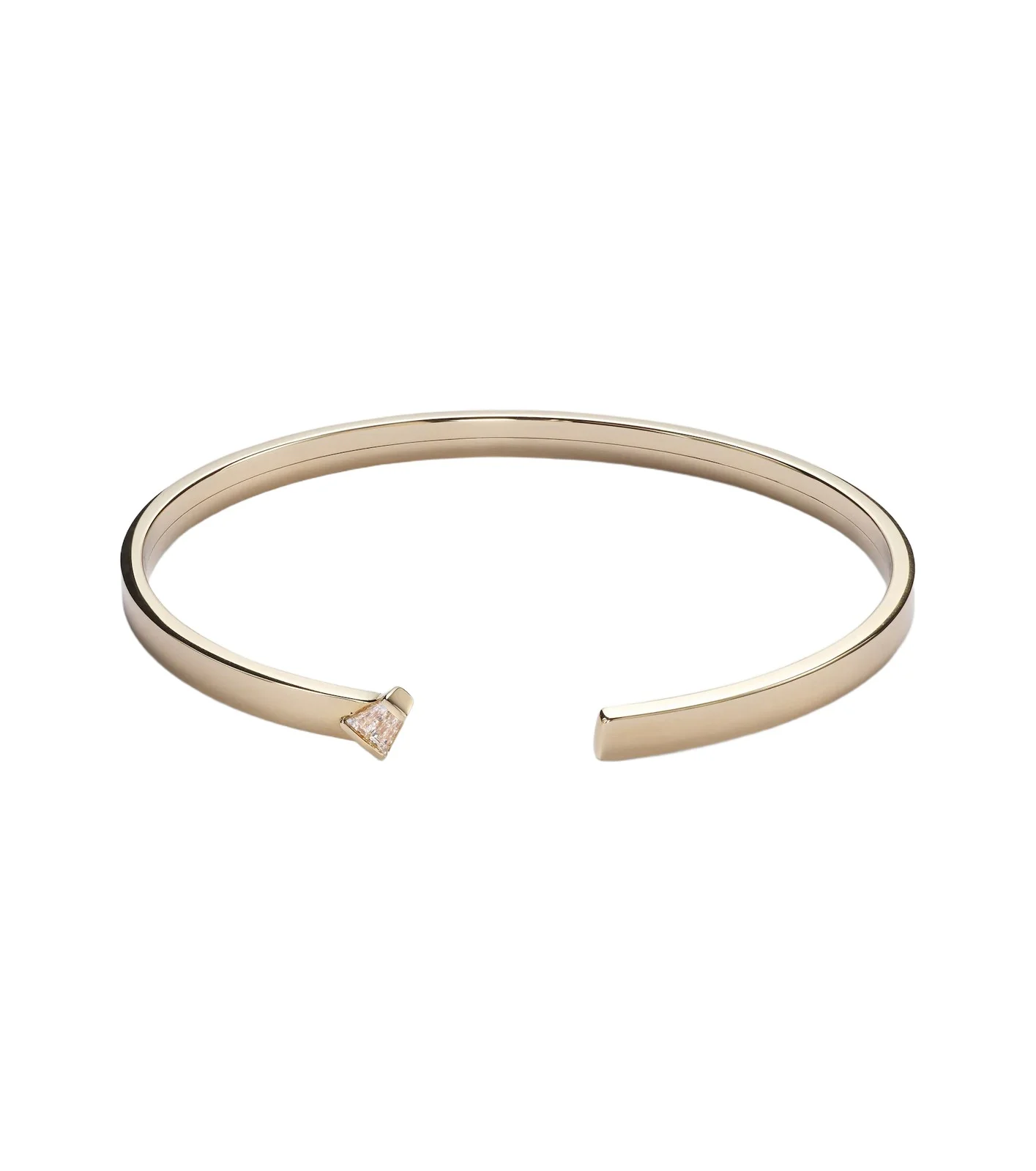 Medium 18kt gold bangle with diamonds Medium 18kt gold bangle with diamonds