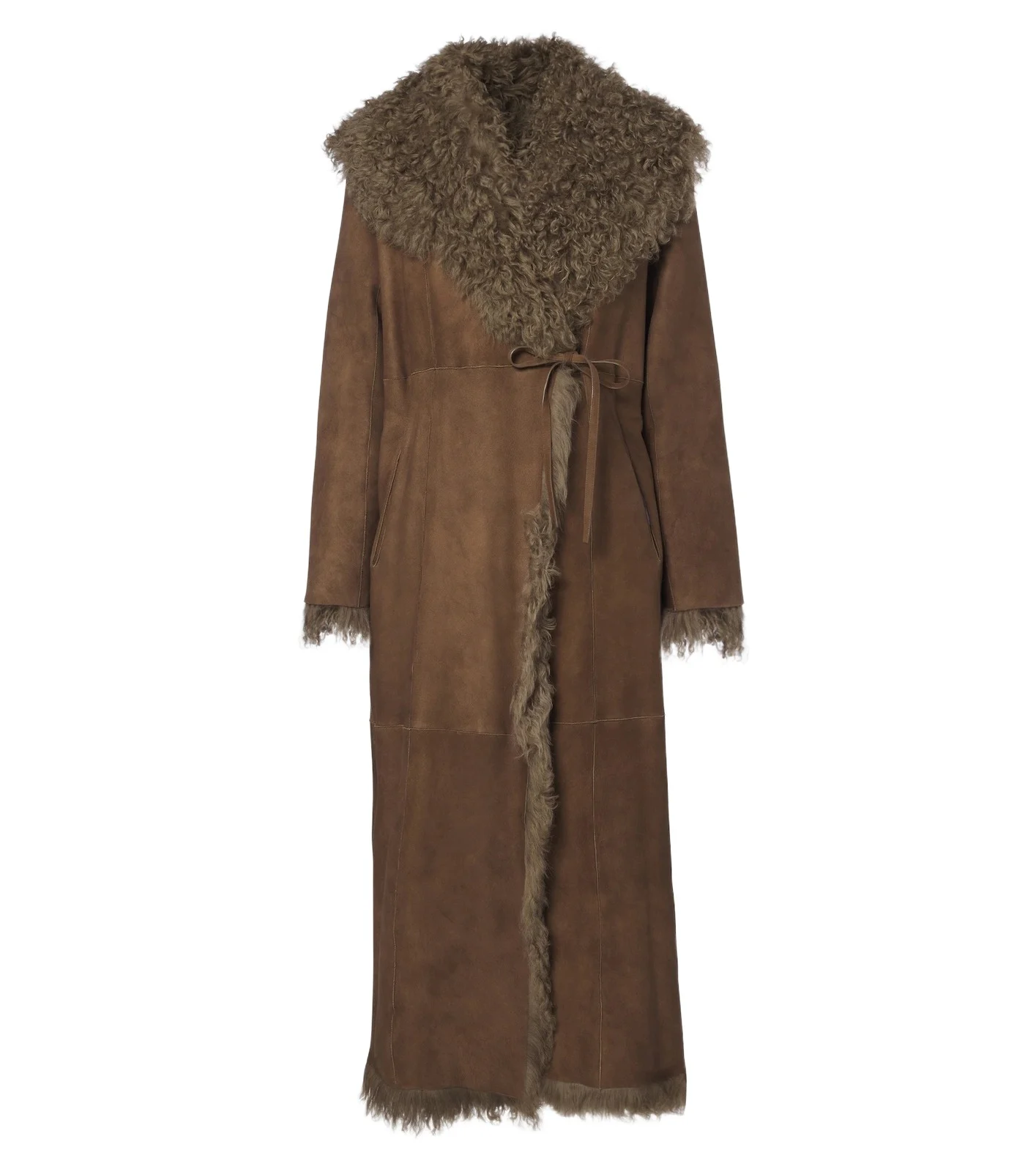 Ralph Lauren Collection Justyn reversible suede and shearling coat