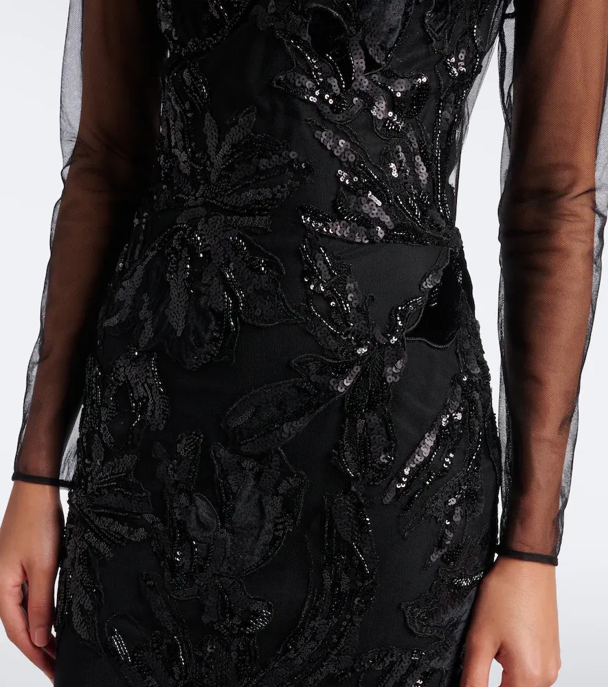 Costarellos Syndia embellished tulle gown | Thumbnail 2
