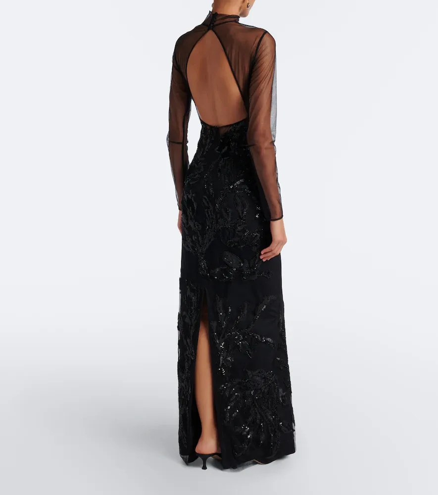 Costarellos Syndia embellished tulle gown | Thumbnail 6