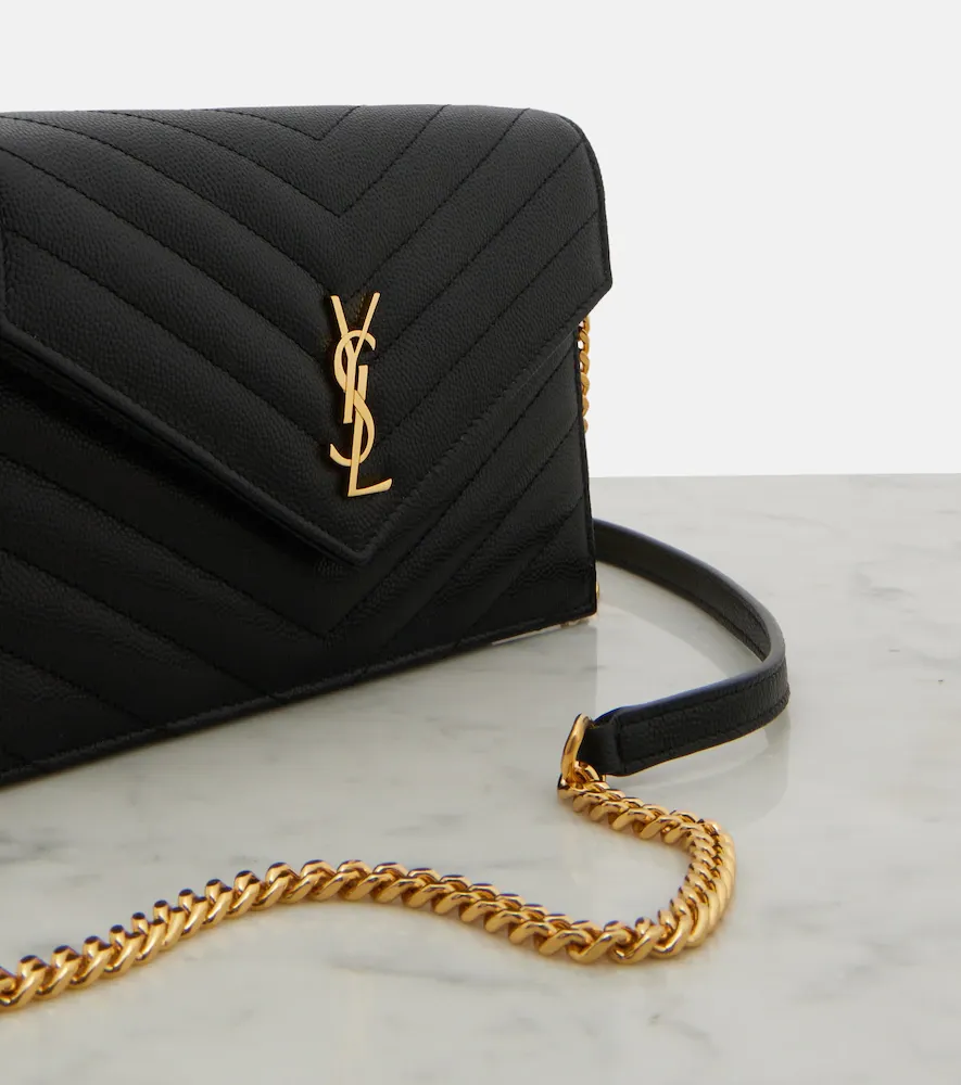 Saint Laurent Cassandre leather wallet on chain | Thumbnail 2