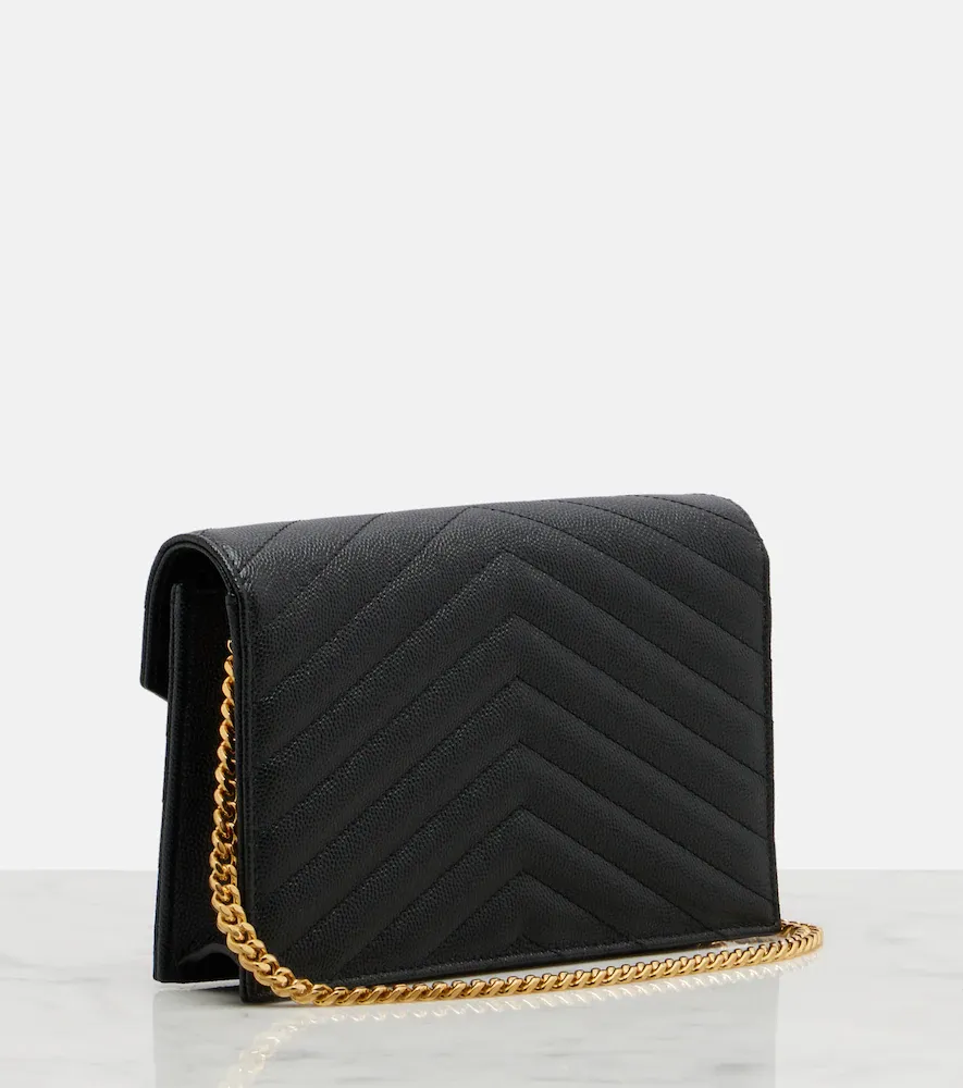 Saint Laurent Cassandre leather wallet on chain | Thumbnail 4