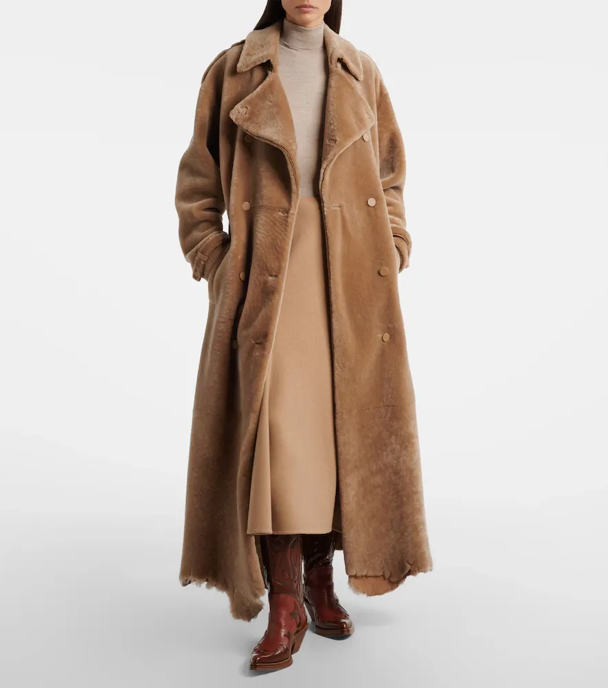 Gabriela Hearst Tellus double-breasted shearling coat | Thumbnail 4 Gabriela Hearst Tellus double-breasted shearling coat | Thumbnail 4