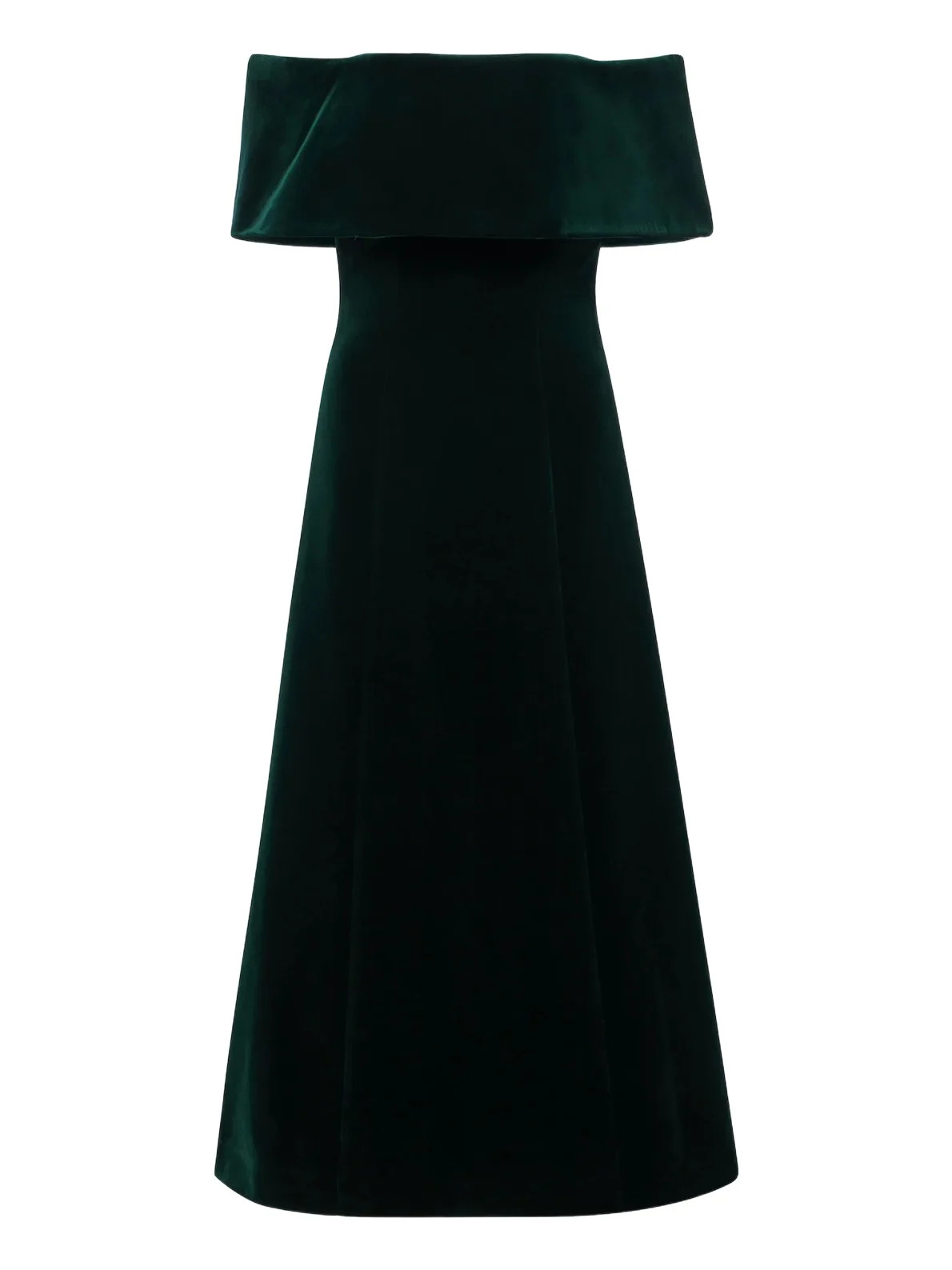 Emilia Wickstead Off-shoulder cotton velvet midi dress