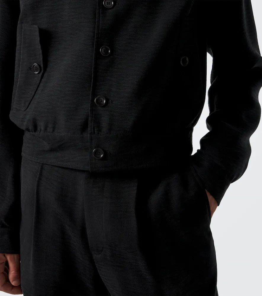 Giorgio Armani Jacquard blouson jacket | Thumbnail 2 Giorgio Armani Jacquard blouson jacket | Thumbnail 2