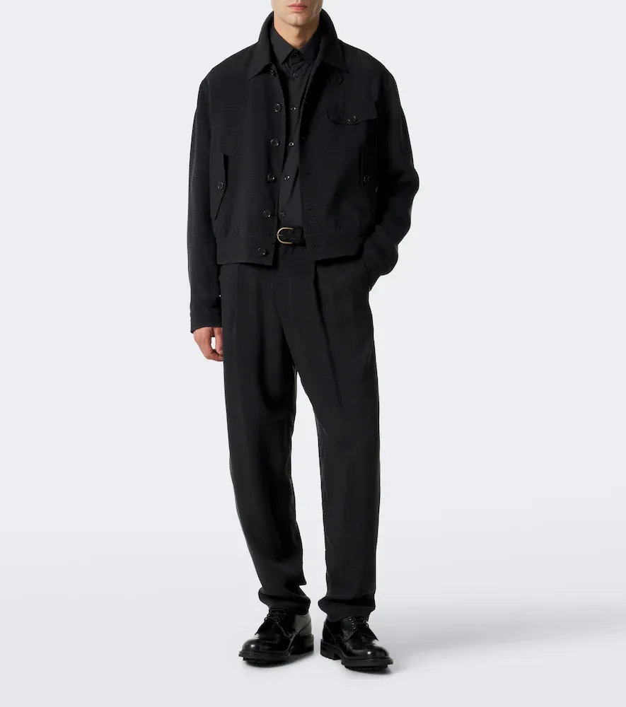 Giorgio Armani Jacquard blouson jacket | Thumbnail 7 Giorgio Armani Jacquard blouson jacket | Thumbnail 7