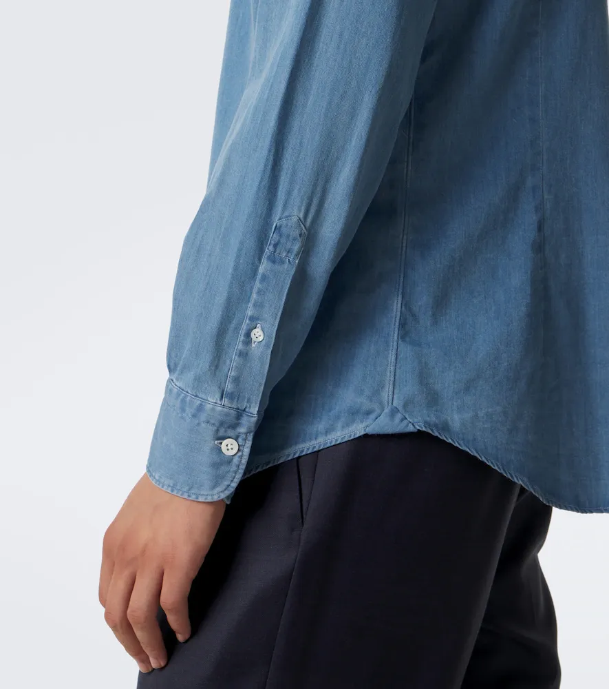 Thom Sweeney Lecce denim shirt | Thumbnail 3