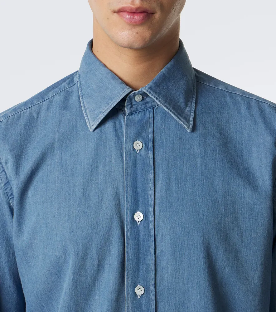Thom Sweeney Lecce denim shirt | Thumbnail 4