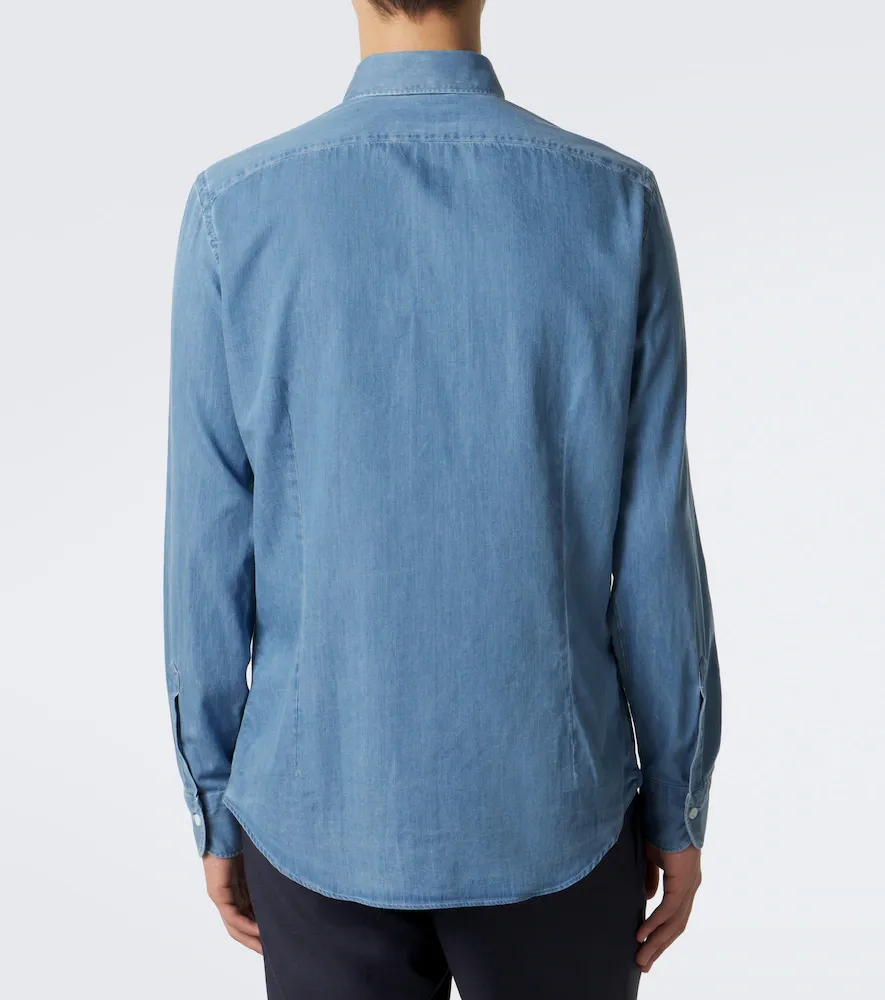 Thom Sweeney Lecce denim shirt | Thumbnail 6