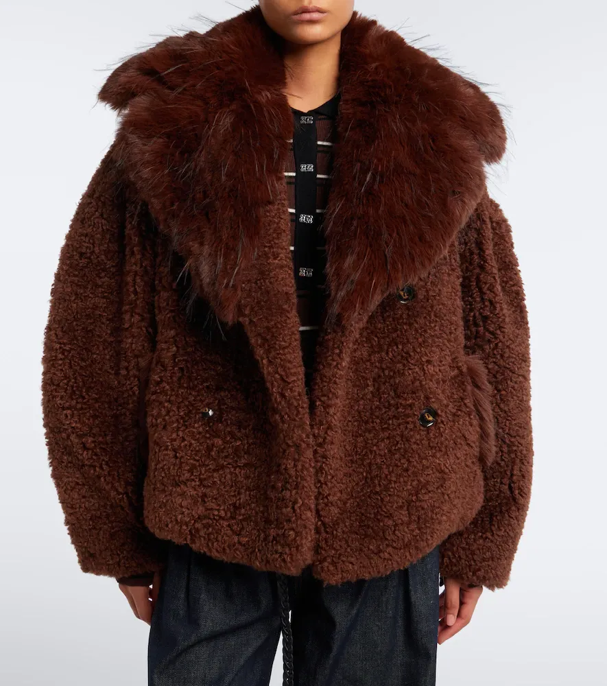 Ganni Teddy peacoat | Thumbnail 5 Ganni Teddy peacoat | Thumbnail 5