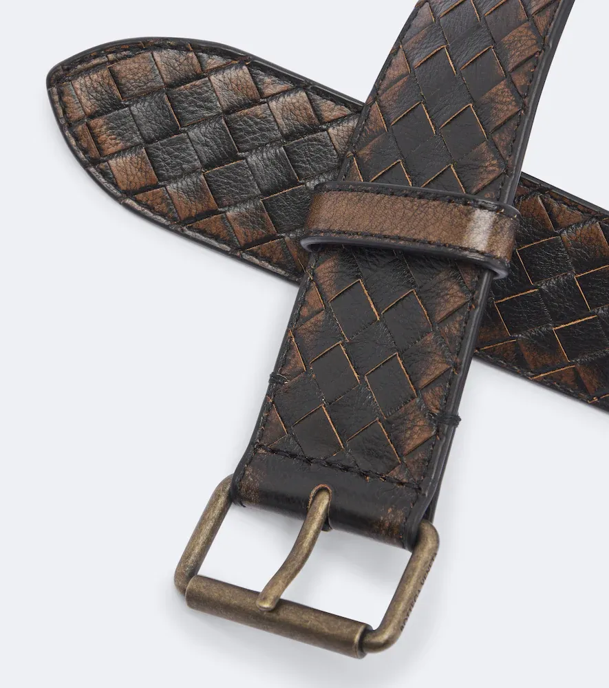 Bottega Veneta Johnny Intrecciato leather belt | Thumbnail 2