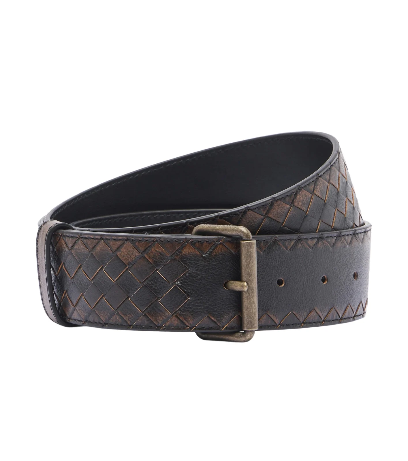 Bottega Veneta Johnny Intrecciato leather belt