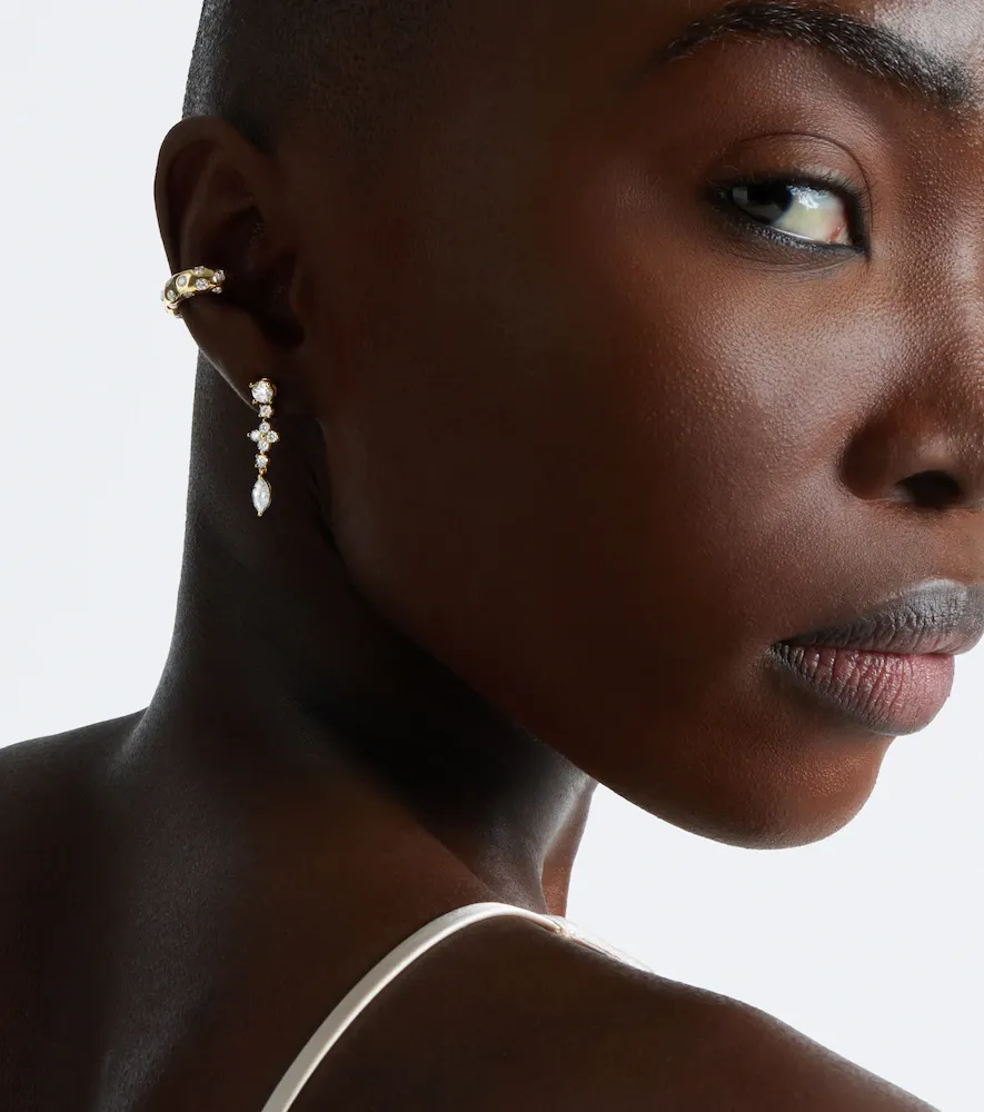 Anita Ko Cosmo 18kt gold single ear cuff with diamonds | Thumbnail 3