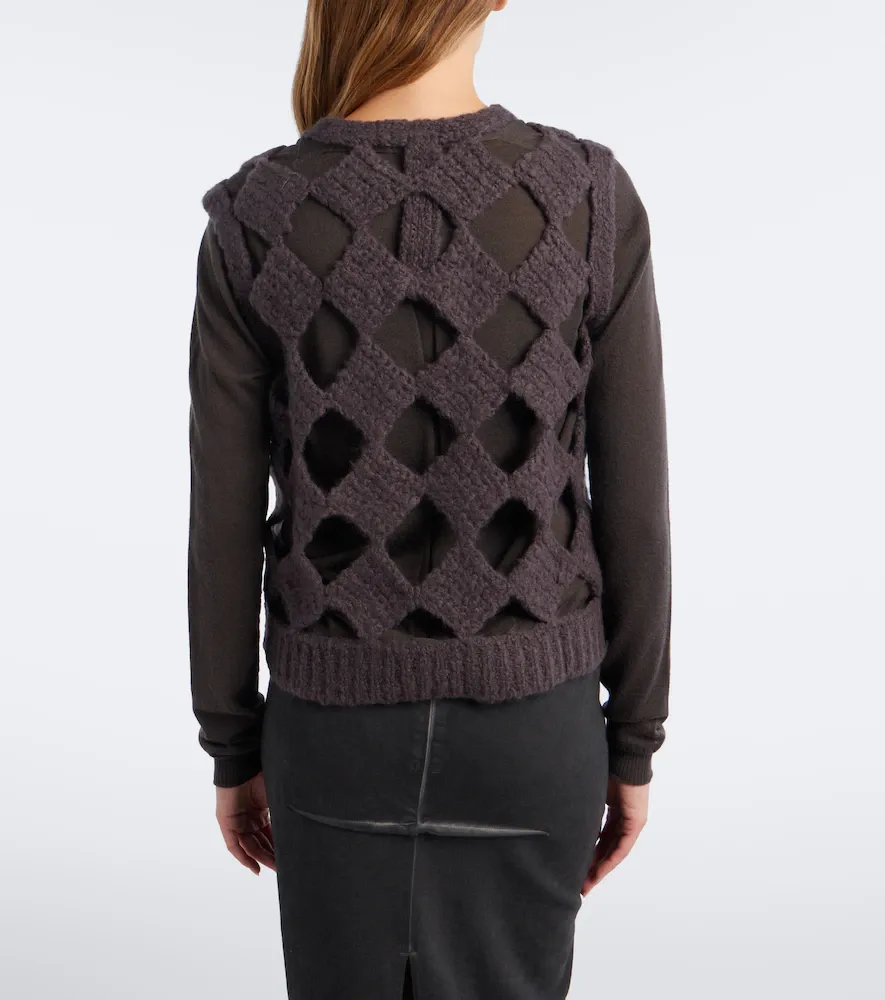 Rick Owens Sarutanya cashmere and silk sweater vest | Thumbnail 2 Rick Owens Sarutanya cashmere and silk sweater vest | Thumbnail 2