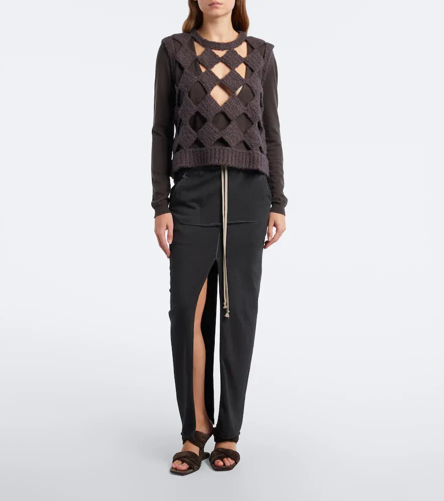 Rick Owens Sarutanya cashmere and silk sweater vest | Thumbnail 3 Rick Owens Sarutanya cashmere and silk sweater vest | Thumbnail 3