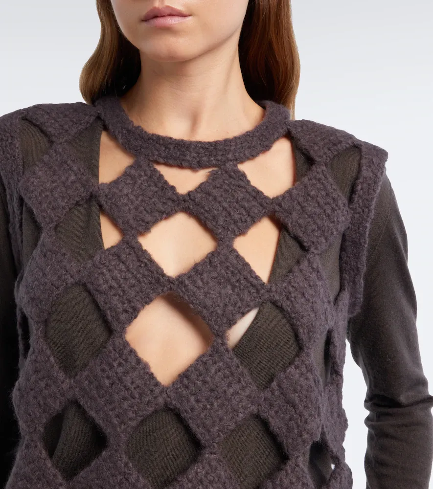Rick Owens Sarutanya cashmere and silk sweater vest | Thumbnail 5 Rick Owens Sarutanya cashmere and silk sweater vest | Thumbnail 5
