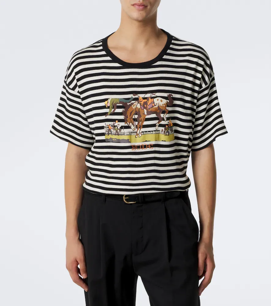 BODE Rodeo striped cotton jersey T-shirt | Thumbnail 2 BODE Rodeo striped cotton jersey T-shirt | Thumbnail 2