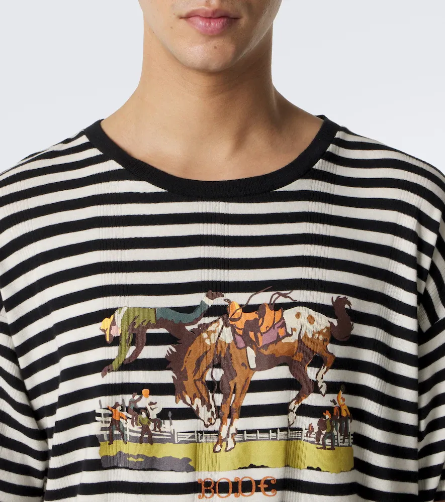 BODE Rodeo striped cotton jersey T-shirt | Thumbnail 4 BODE Rodeo striped cotton jersey T-shirt | Thumbnail 4