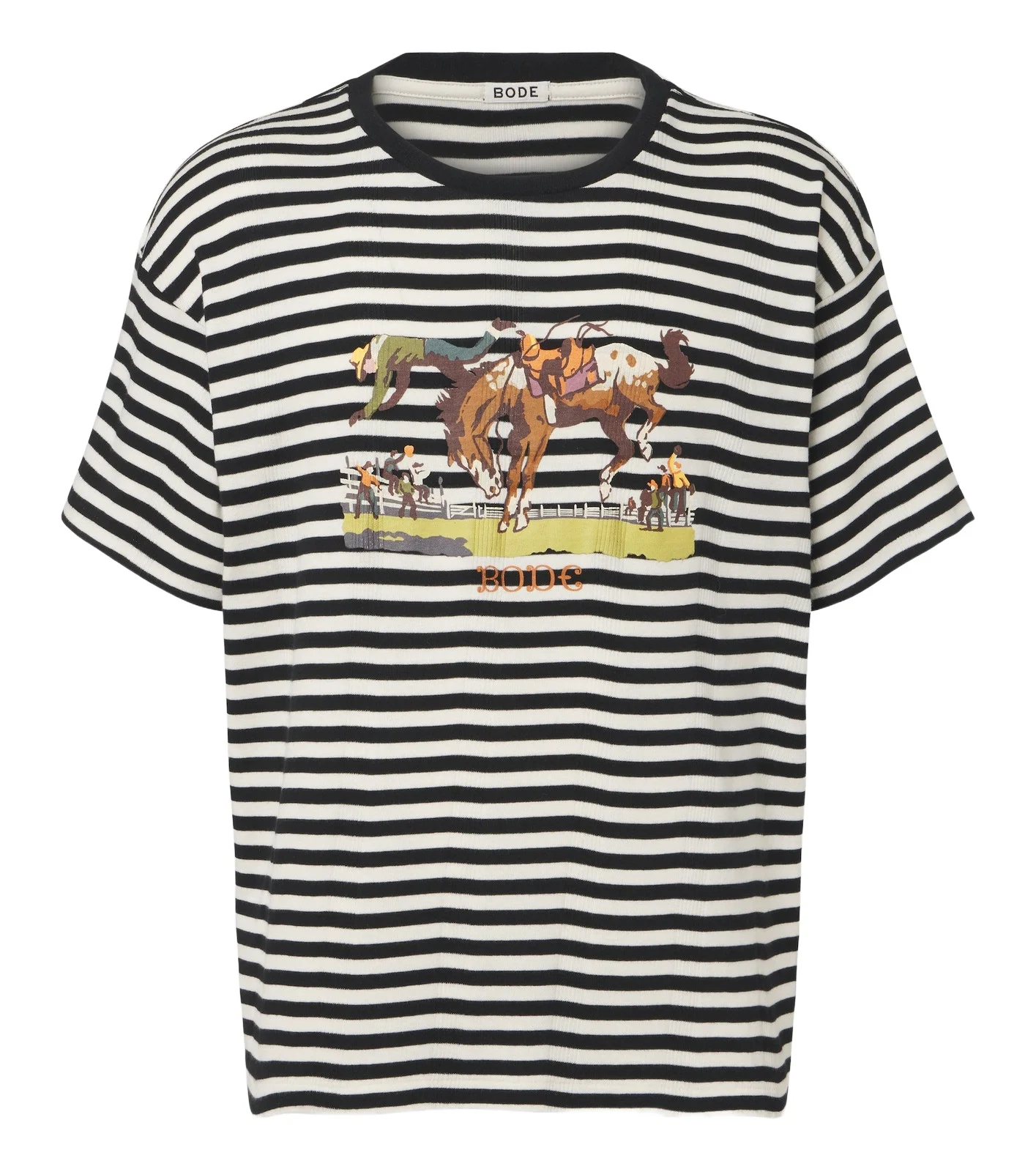 BODE Rodeo striped cotton jersey T-shirt