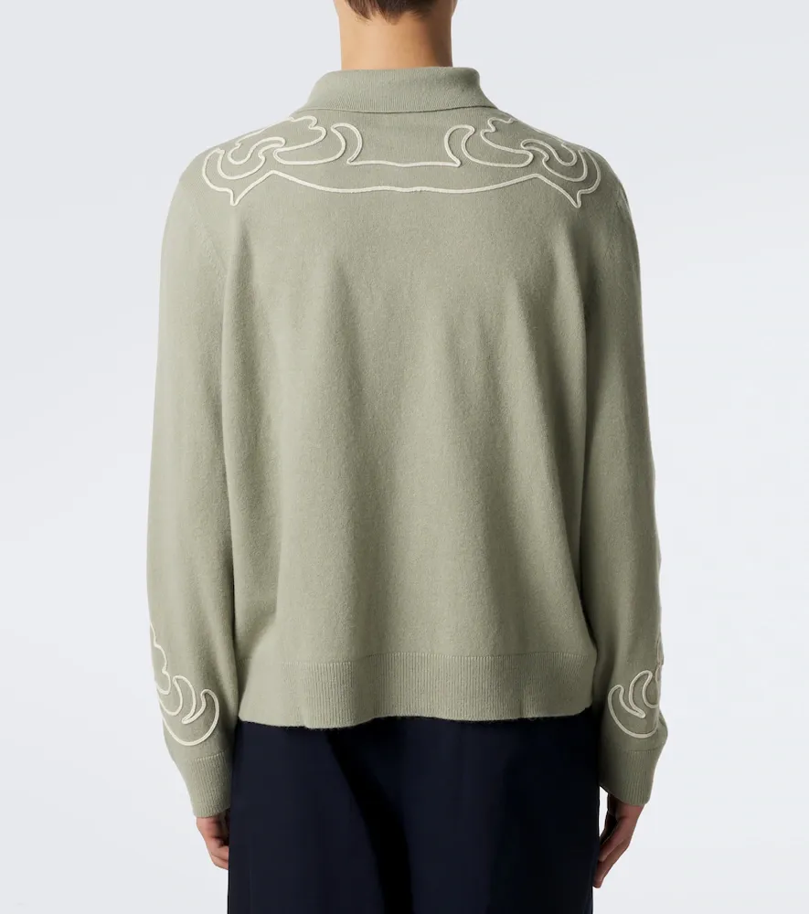 BODE Blaze embroidered wool polo sweater | Thumbnail 5 BODE Blaze embroidered wool polo sweater | Thumbnail 5
