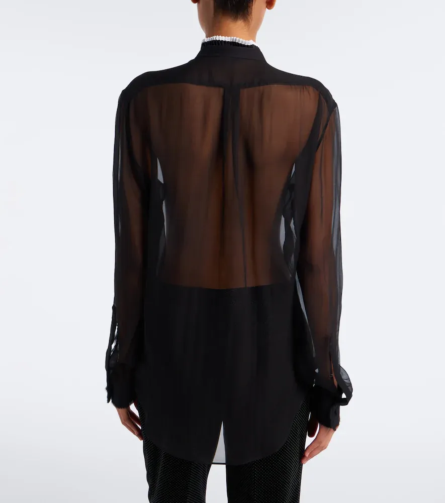 Tom Ford Sheer silk chiffon blouse | Thumbnail 4
