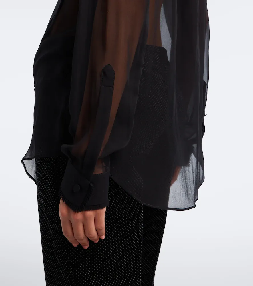 Tom Ford Sheer silk chiffon blouse | Thumbnail 5